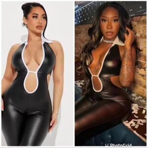 Black Halter Cutout Top